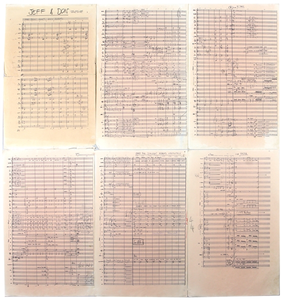 Frank Zappa Hand Annotated 25 Page “200 Motels” Sheet Music