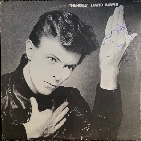 David Bowie Signed “Heroes” Promotional Album (David Bowie Autographs)