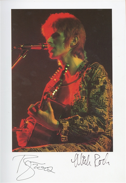 David Bowie and Mick Rock Signed "Moonage Daydream: The Life and Times of Ziggy Stardust" Genesis Photograph Book