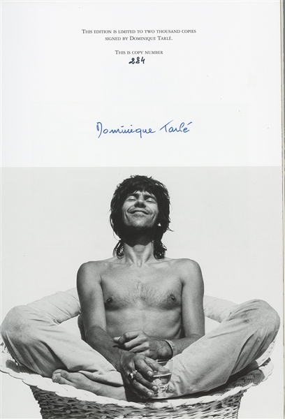 Dominique Tarlé Signed "Exile" Keith Richards Sold Out Limited Edition Genesis Publications Photograph Book