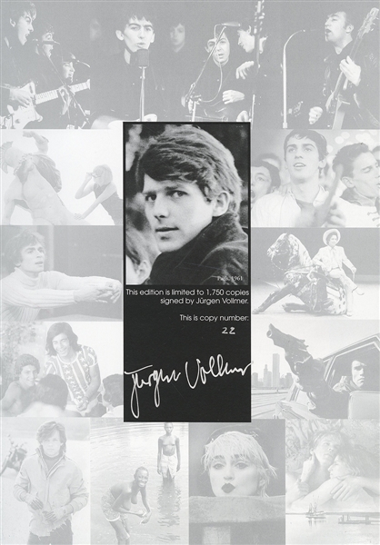 Jürgen Vollmer Signed "From Hamburg To Hollywood" Limited Edition Genesis Publications Photograph Book