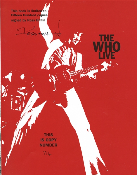 Ross Halfin Signed "The Who Live" Sold Out Limited Edition Genesis Publications Photograph Book