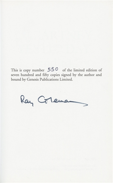 Ray Coleman Signed "McCartney: Yesterday and Today" Sold Out Limited Edition Genesis Publications Photograph Book