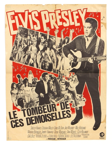 Elvis Presley Original “Le Tombeur De Ces Demoiselles” (Girls Favorite Lover) Movie Poster