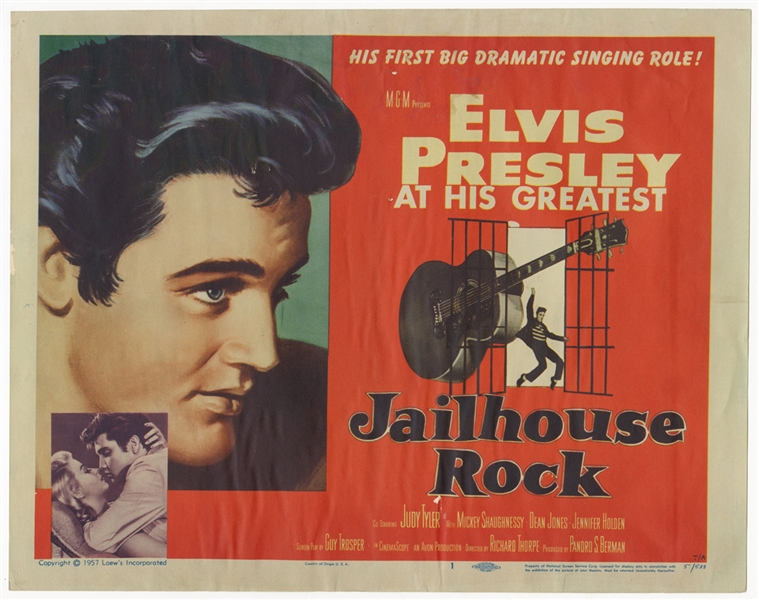 Elvis Presley "Jailhouse Rock" Lobby Card