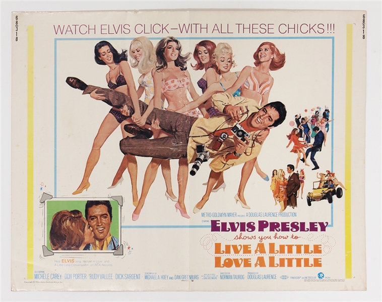 Elvis Presley “Live a Little Love a Little” Original Movie Poster