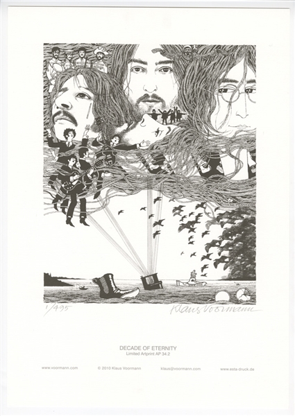 Beatles "Decade of Eternity" Original Klaus Voormann Limited Edition (1/495) Art Print