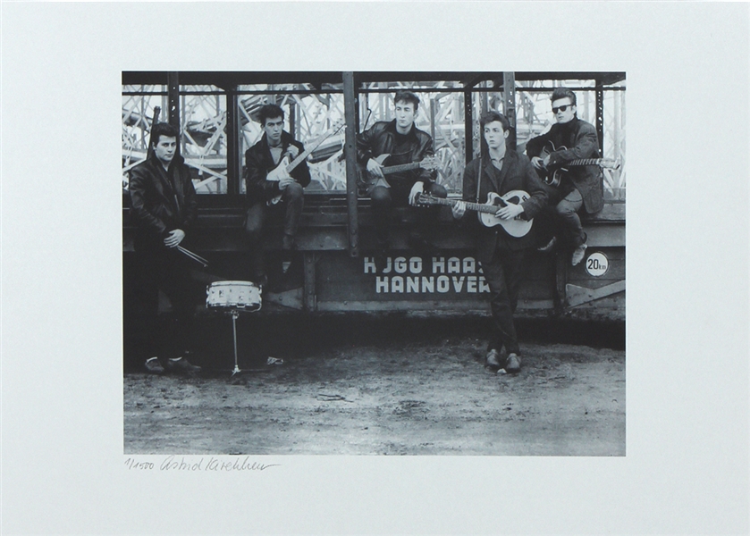 Beatles "Beatles Hamburg Fun Fair" Original Astrid Kirchherr Signed Limited Edition Art Print (1/1500)