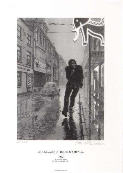 Beatles "Boulevard of Broken Strings" Klaus Voormann signed Limited Edition Art Print (2/250)