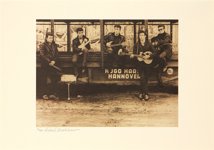 Beatles "Fun Fair" Original Astrid Kirchherr Signed Limited Edition Art Print (1/500)