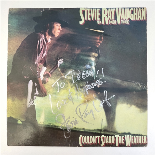 Stevie Ray Vaughan Signed “Couldn’t Stand the Weather” Album (JSA)