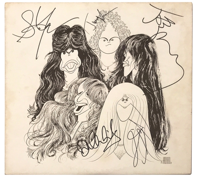 Aerosmith Band Signed “Draw the Line” Album (REAL)