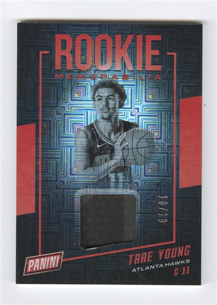 2019 Panini #TY Trae Young Rookie Memorabilia Mojo Patch Card (#10/10)
