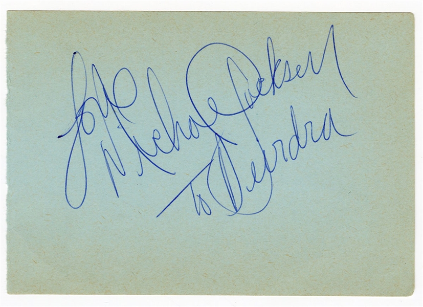 Michael Jackson Vintage Signed Autograph Book Page (REAL)
