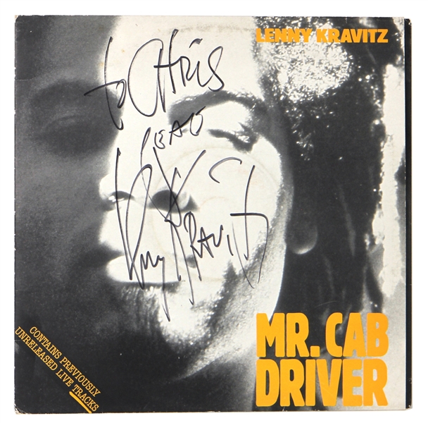 Lenny Kravitz Signed “Mr. Cab Driver” Album (REAL)