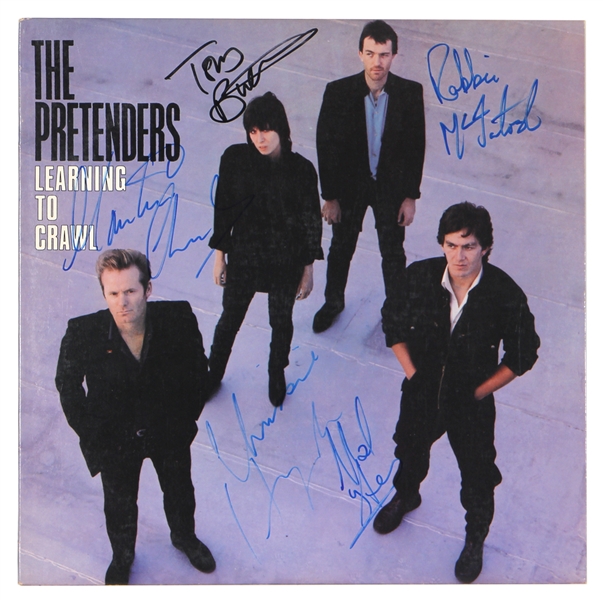 The Pretenders Band Signed “Learning To Crawl” Album (REAL)