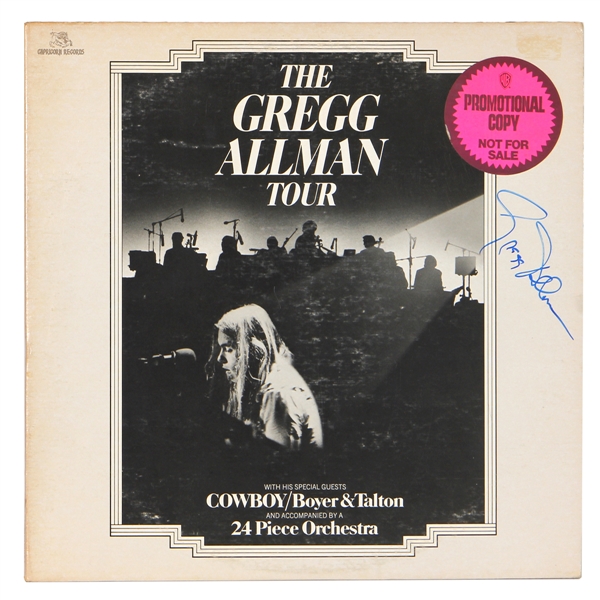 Gregg Allman Signed “The Gregg Allman Tour” Album