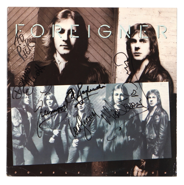 Foreigner Band Signed “Double Vision” Album
