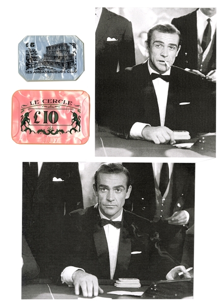 James Bond Original "Dr. No" Casino Film Prop Plaques