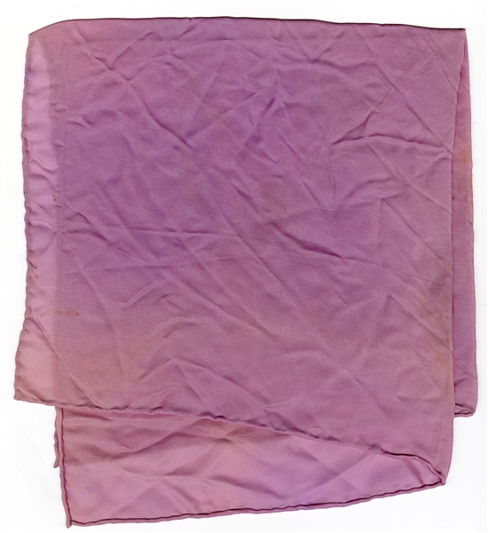 Prince Owned & Stage Worn "Purple Rain" Era Used Purple Handkerchief