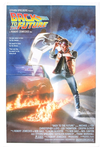 "Back to the Future" Original One-Sheet Movie Poster
