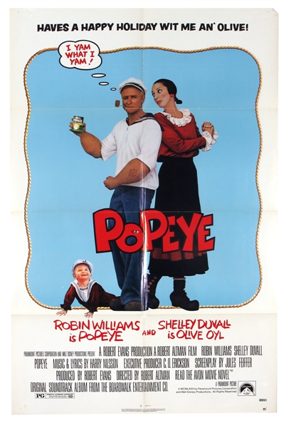 "Popeye" Original One-Sheet Movie Poster