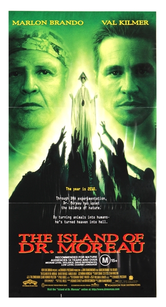 "The Island of Dr. Moreau" Rare Original Movie Poster