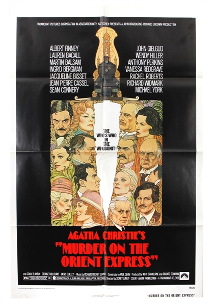"Murder on the Orient Express" Original Oversized Movie Poster