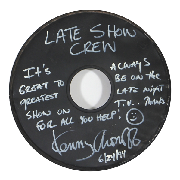 Kenny Aronoff "Late Night with David Letterman" Signed Drumhead