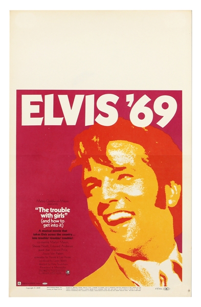 Elvis Presley Original "Elvis 69" Movie Theater Poster