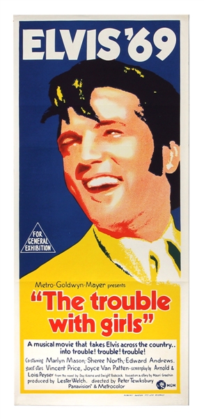 Elvis Presley Original "Elvis 69/The Trouble With Girls" Movie Poster