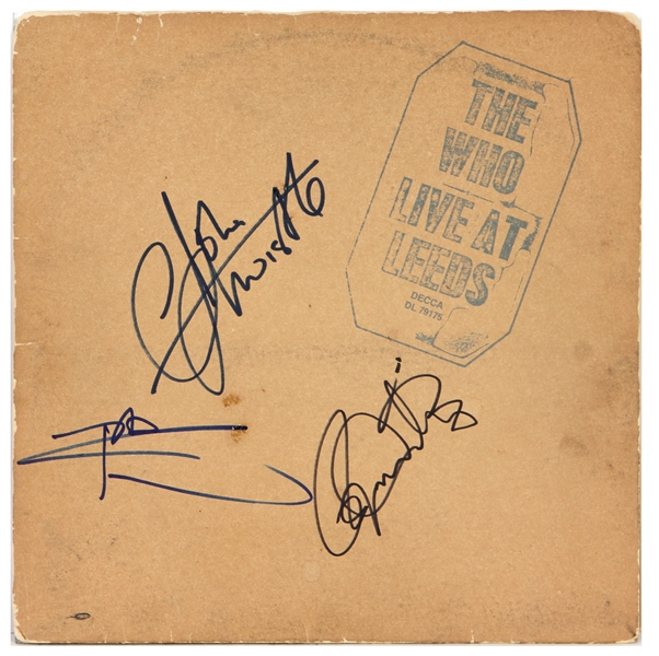 The Who (Townshend, Daltrey, Entwistle) Signed "Live At Leeds" Album (REAL)