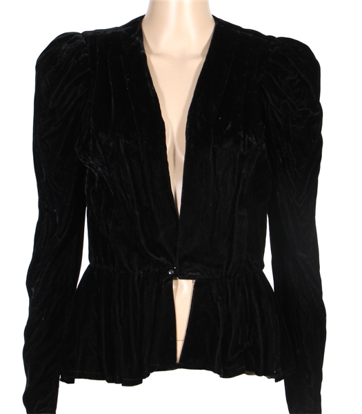 Stevie Nicks Owned & Worn Black Velvet Short Jacket