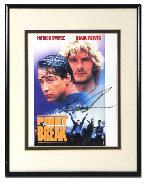 Keanu Reeves Signed "Point Break" Movie Poster
