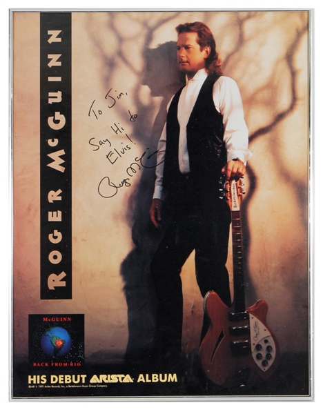 Roger McGuin Signed "Back From Rio" Album Promotion Poster