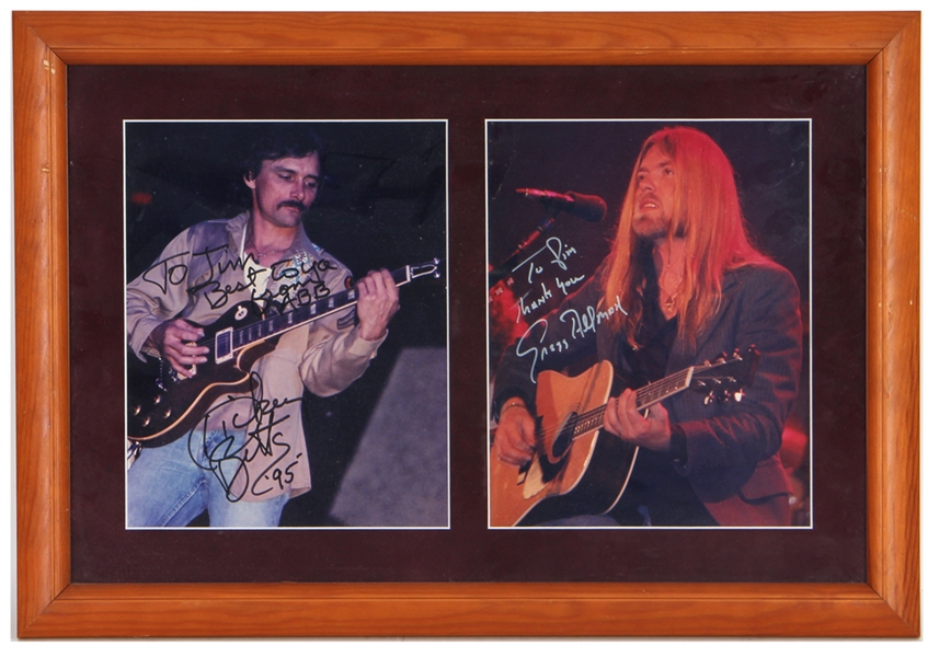 Allman Brothers Band Gregg Allman & Dicky Betts Signed Photographs