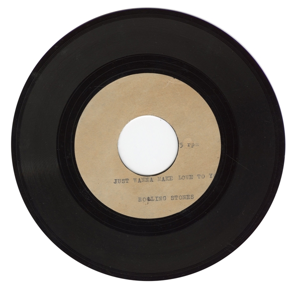 The Rolling Stones Extremely Rare 1964 Studio Acetate Lacquer Disc “I Just Wanna Make Love to You”