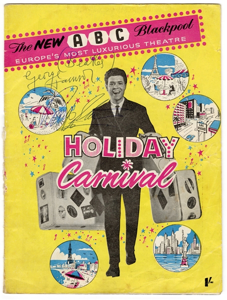 Beatles George Harrison & Ringo Starr Signed 1963 The New ABC Blackpool Holiday Carnival Programme