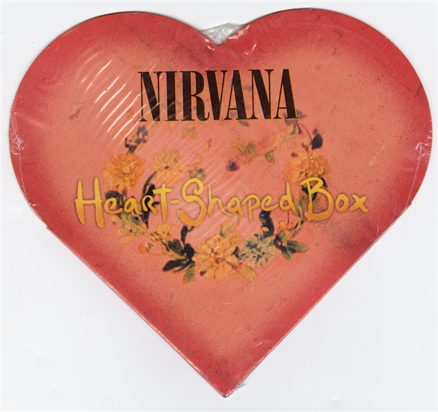 Nirvana "Heart-Shaped Box" Original Promotional Heart Shaped Box Sealed CD