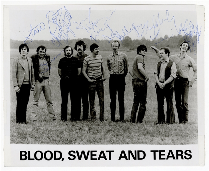 Blood, Sweat and Tears Band Signed Photograph