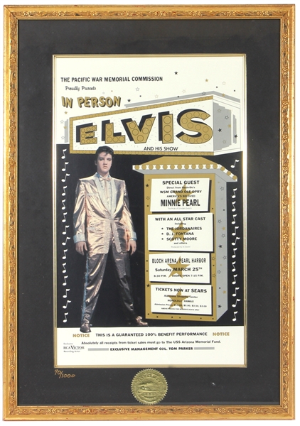 Elvis Presley "Elvis and His Show" Original Limited Edition Concert Poster