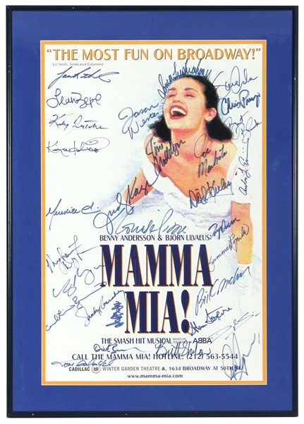"Mamma Mia!" Broadway Cast Signed Poster