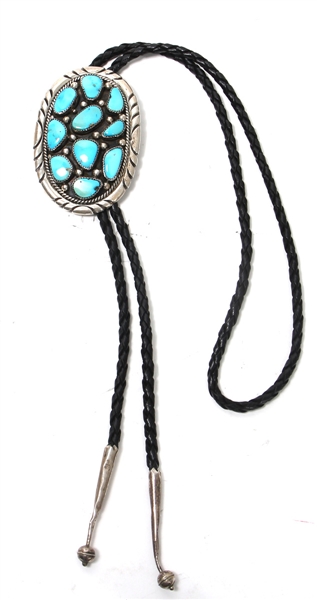 Elvis Presley Owned & Worn Turquoise & Sterling Silver Bolo Tie