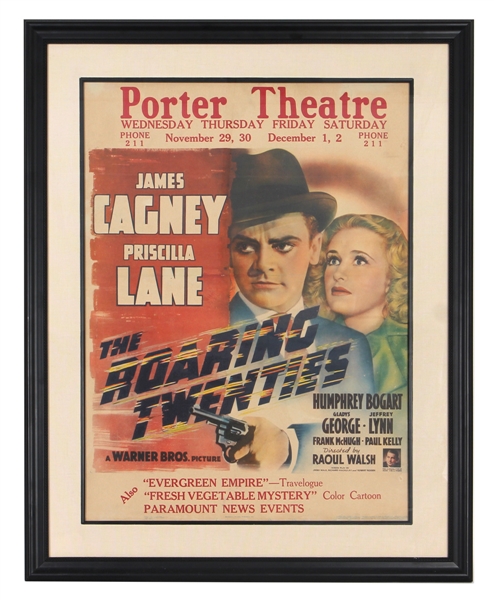 James Cagney "The Roaring Twenties" Original Movie Poster