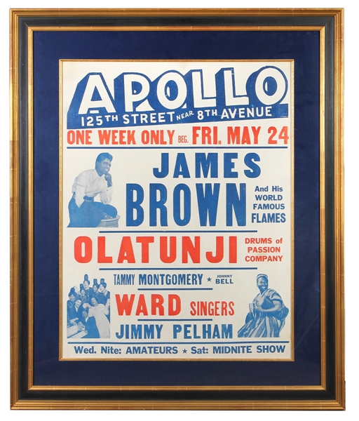 James Brown Original Apollo Theater Concert Poster