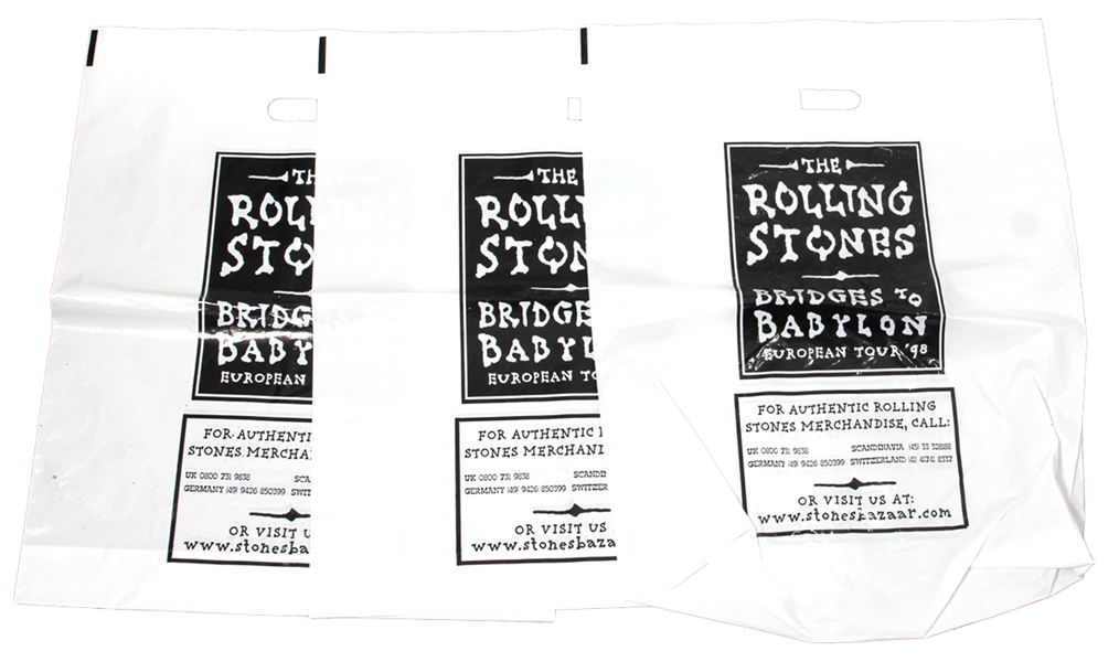 Rolling Stones Bridges to Babylon Concert Tour Bags