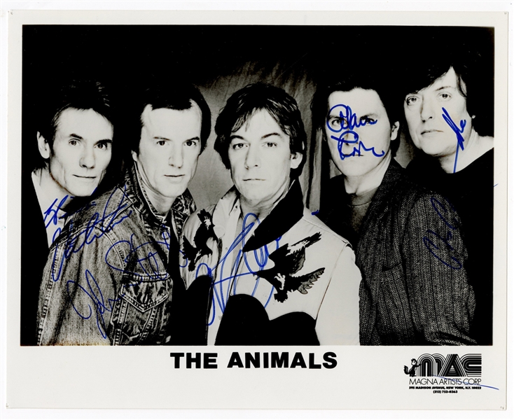 The Animals Band Signed Photograph