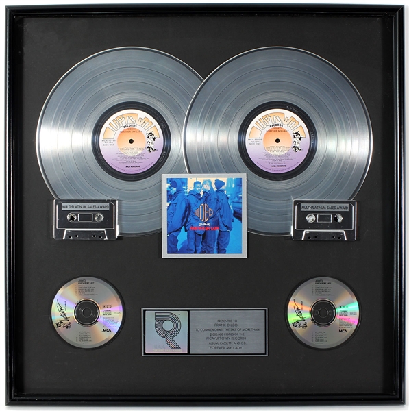 Jodeci "Forever My Lady" Original RIAA Multi-Platinum Record Album, Cassette and C.D. Award Display Presented to Frank DiLeo