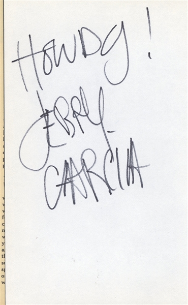 Jerry Garcia Signed “Garcia A Signpost to New Space” Book (JSA & REAL)