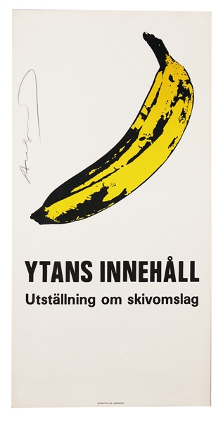Andy Warhol Signed “Banana” Original Color Silkscreen 